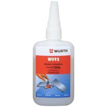Adesivo de Cianoacrilato Superfícies Flexíveis, Borrachas e Tecidos W095 100g - Wurth - 0893495021 - Unitário