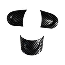 Adesivo De Cobertura Para Botões Do Painel Do Volante Em Fibra De Carbono ABS Para MINI COOPER R55 Adesivo De Cobertura Para Botões Do Painel Do Volante Em Fibra De Carbono ABS Para MINI COOPER R55