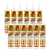 Adesivo de construção Gorilla Max Strength 266ml Clear, pacote com 12