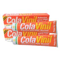 Adesivo de Contato Colagem Pvc Flexível Vinil 2 Unidades 75g cada Adesivo de Contato Colagem Pvc Flexível Vinil 2 Unidades 75g cada