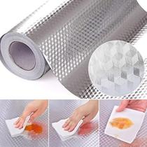 Adesivo de cozinha aluminio 5x0,40cm