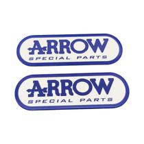 Adesivo De Decalque Para Tubo De Escape De Motocicleta Em Alumínio, 2PCS, Personalidade Scorpio,