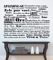 Adesivo De Decoração Frase Apaixone-se Palavra Motivacional