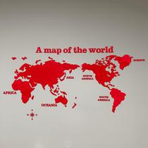Adesivo de decoração Mapa Mundi de Acrílico - XXD