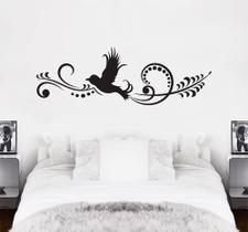 Adesivo De Decoração Parede Pássaro Voando Floral Quarto Adesivo De Decoração Parede Pássaro Voando Floral Quarto