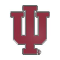 Adesivo de emblema automotivo FANMATS Indiana Hooisers em alumínio Adesivo de emblema automotivo FANMATS Indiana Hooisers em alumínio