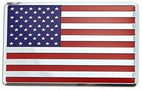 Adesivo de emblema Muzzys Premium Aluminium American Flag 3,125x2cm
