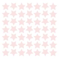 Adesivo de Estrelas em Rosa Bebê Clarinho 54un Cobre 4m²