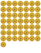 Adesivo de etiquetas NFC Antimetal com chip NTAG215, 10 mm, à prova dágua, flexível, regravável, adesivos RFID com 504 bytes de memória, compatível com dispositivos com NFC (50 un., antimetal 10 mm) - ZGAGFZ