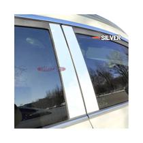 Adesivo De Fibra De Carbono Preto B C Para Chevrolet Silverado 2007-2013 Decalque De Janela De Porta