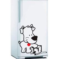 Adesivo De Geladeira Cachorro Cachorrinho Gelo-P 25X27Cm
