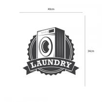 Adesivo De Lavanderia Laundry Atenção As Medidas - Lojinha Da Luc