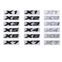 Adesivo De Letra Emblema Do Porta-malas De Carro 3D ABS Para BMW F48 E84 F39 E83 F25 G01 F26 F15 F16 Adesivo De Letra Emblema Do Porta-malas De Carro 3D ABS Para BMW F48 E84 F39 E83 F25 G01 F26 F15 F16