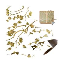 Adesivo De Metal Espesso Dourado À Prova D'água, Papel De Parede Leve E Luxuoso Para Renovação De