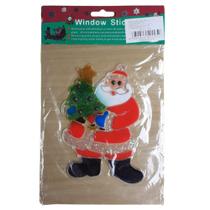 Adesivo de Natal Para Janela de Vidro Parede Papai Noel 15cm