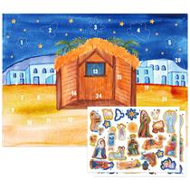 Adesivo de Natal WhatSign do Calendário do Advento 2024 para crianças