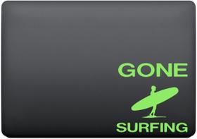 Adesivo de Notebook Gone Surfing Surfista