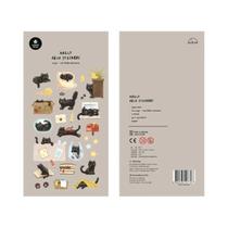 Adesivo De Papel Gato Preto Importado Da Coreia Suatelier Universe Decoração Para Scrapbook DIY
