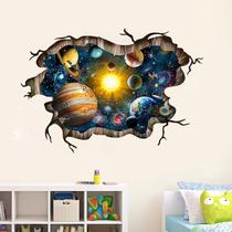 Adesivo de parede 3D Solar System Kids Room Space Decor