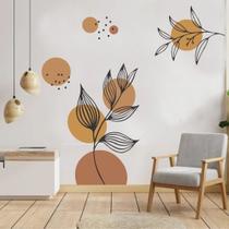 Adesivo De Parede Abstrato Boho Botânico Folhagem Galho Autocolante Adesivo De Parede Abstrato Boho Botânico Folhagem Galho Autocolante