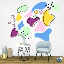 Adesivo de Parede Abstrato Formas e Cores Adesivo de Parede Abstrato Formas e Cores