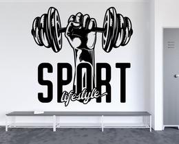 Adesivo de parede academia e musculação