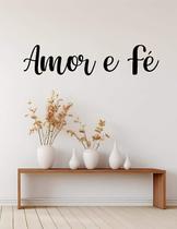 Adesivo De Parede Amor E Fé