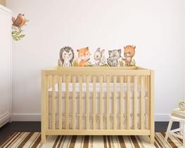 Adesivo de Parede Animais Berço Cute Aquarela Boho