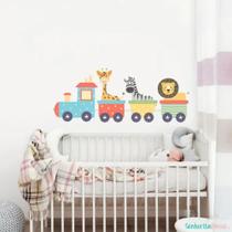 Adesivo De Parede Animais Trem Comitiva Adesivo De Parede Animais Trem Comitiva