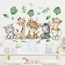 Adesivo de parede Animal de desenho animado para crianças, quarto ou berçário Adesivo de parede Animal de desenho animado para crianças, quarto ou berçário