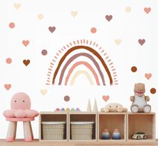 Adesivo de Parede Arco Iris Boho Terracota