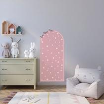 Adesivo de Parede Arco Romano Boho Flores Várias Cores Autocolante Destacável