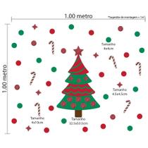 Adesivo de Parede Árvore de Natal com Glitter Cobre 1m² - Quartinhos