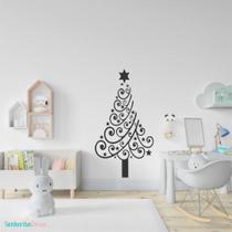 adesivo de parede arvore de natal festa natalina decoração