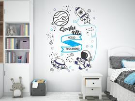 Adesivo de Parede Astronauta Foguete Voe Alto Menino Cute