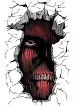 Adesivo de parede Attack on Titan Eren Yeager para fãs de anime