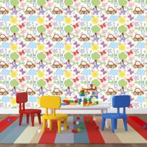 Adesivo de Parede Baby Patchwork Colorido 310x58cm Adesivo de Parede Baby Patchwork Colorido 310x58cm