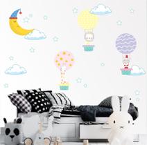 Adesivo De Parede Balões, Animais Nuvem