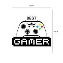 Adesivo De Parede Best Gamer - Lojinha Da Luc