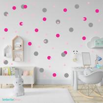 Adesivo de parede bolinhas decorativas sala quarto infantil