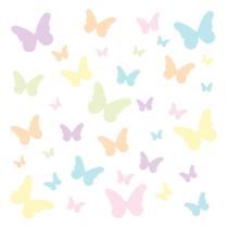 Adesivo de Parede Borboletas Aquarela 25un Cobre 1,5m²