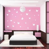 Adesivo de Parede Borboletas Brancas para Quarto Infantil