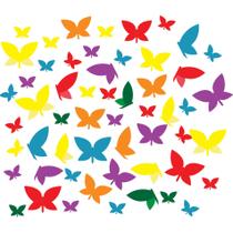 Adesivo de Parede Borboletas Kit Extra Safari com 55un Adesivo de Parede Borboletas Kit Extra Safari com 55un