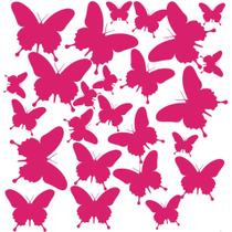 Adesivo de Parede Borboletas Rosa para Quarto Infantil Adesivo de Parede Borboletas Rosa para Quarto Infantil