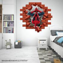 Adesivo De Parede Buraco Falso Homem Aranha Mod15 Adesivo De Parede Buraco Falso Homem Aranha Mod15