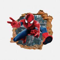 Adesivo de Parede Buraco Falso Recortado 3d Homem Aranha 2 PPDAD005 Adesivo de Parede Buraco Falso Recortado 3d Homem Aranha 2 PPDAD005