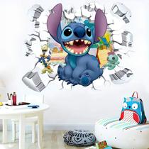 Adesivo De Parede Buraco Falso Stitch