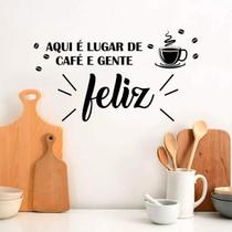 Adesivo De Parede Café E Gente Feliz - Lojinha Da Luc