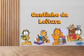 Adesivo de Parede Cantinho da Leitura - Garfield - Lojinha da Luc Adesivos