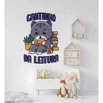 Adesivo De Parede Cantinho Da Leitura - Gato